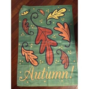 28 x 40 AUTUMN! Fall Leaves New FLAG Harvest Halloween Pumpkins